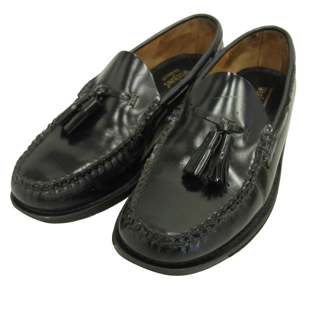 G.H.BASS & COMPANY ジーエイチバス Larkin Moc Tassel タッセル モック ローファー レザー シューズ ブラック系 UK6【中古】