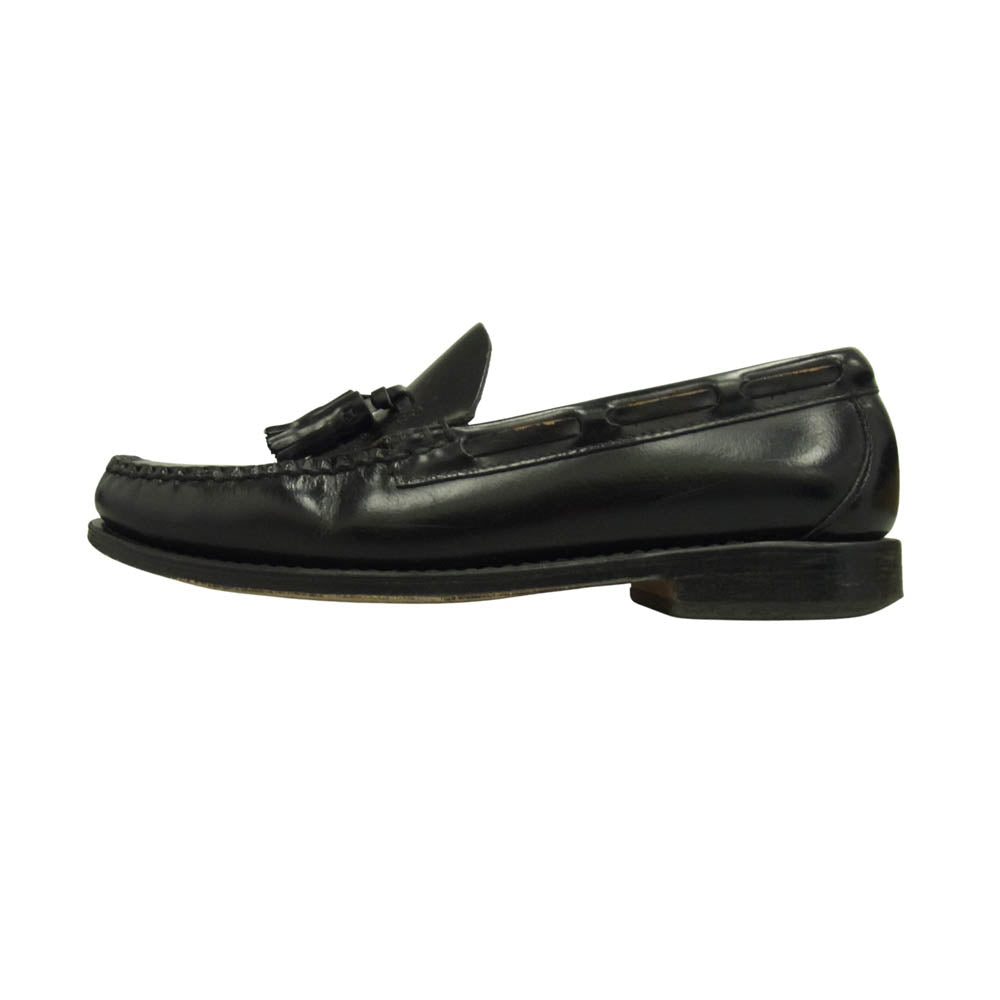 G.H.BASS & COMPANY ジーエイチバス Larkin Moc Tassel タッセル モック ローファー レザー シューズ ブラック系 UK6【中古】