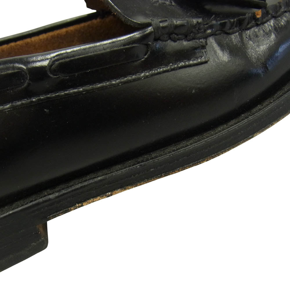 G.H.BASS & COMPANY ジーエイチバス Larkin Moc Tassel タッセル モック ローファー レザー シューズ ブラック系 UK6【中古】