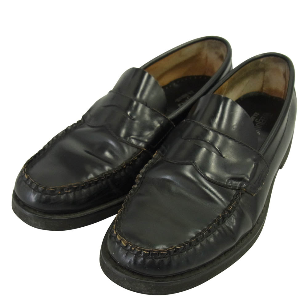 G.H.BASS & COMPANY ジーエイチバス LOGAN MOC LTHR ローガン モック レザー ローファー ブラック系 UK6.5【中古】