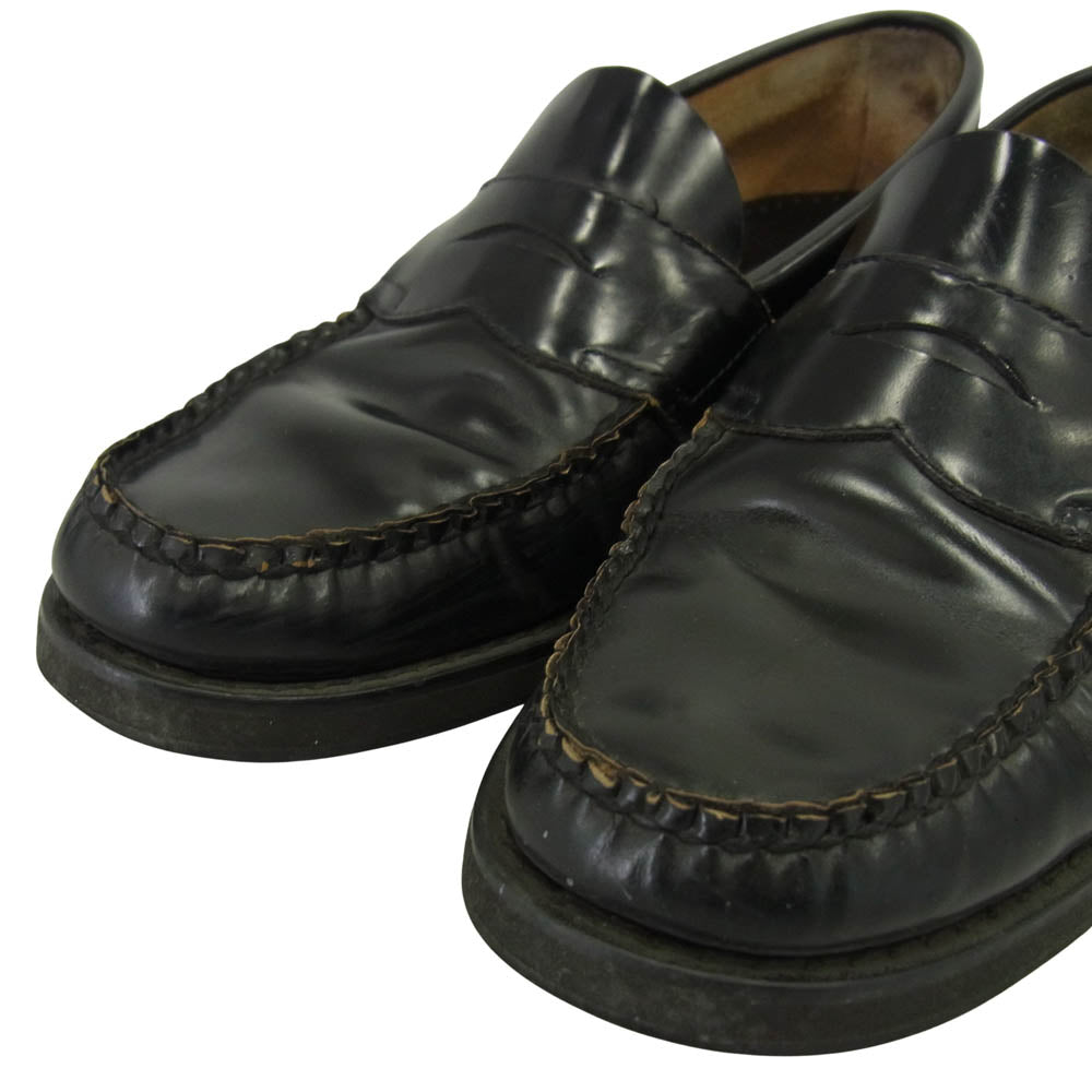 G.H.BASS & COMPANY ジーエイチバス LOGAN MOC LTHR ローガン モック レザー ローファー ブラック系 UK6.5【中古】