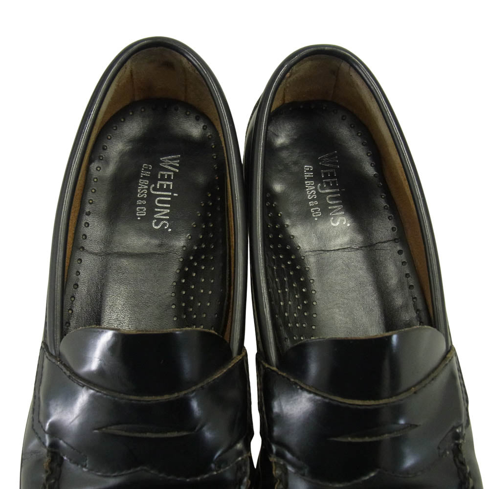 G.H.BASS & COMPANY ジーエイチバス LOGAN MOC LTHR ローガン モック レザー ローファー ブラック系 UK6.5【中古】
