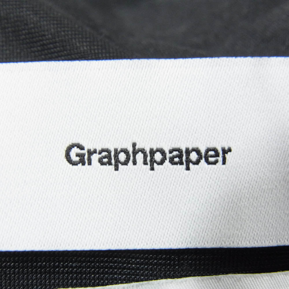 GRAPHPAPER グラフペーパー 23SS GM231-40161 High Gauze Jersey Track Pants ハイゲージ 裾ドローコード ジャージー トラックパンツ ブラック系 1【中古】