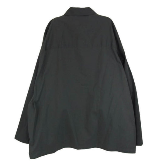 GRAPHPAPER グラフペーパー 23AW GM232-50055B Solotex Twill L/S Oversized Box Shirt ソロテックス ツイル オーバーサイズ 長袖 ボックス シャツ グレー系 F【美品】【中古】