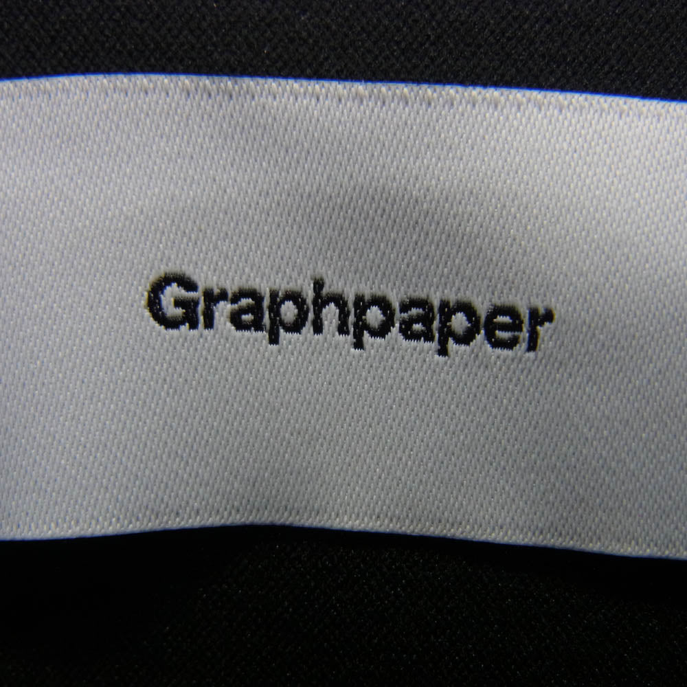 GRAPHPAPER グラフペーパー 23SS GM231-50159 High Gauge Jersey L/S Yoke Shirt ハイゲージ ジャージー 長袖 ヨーク シャツ ブラック系 F【中古】