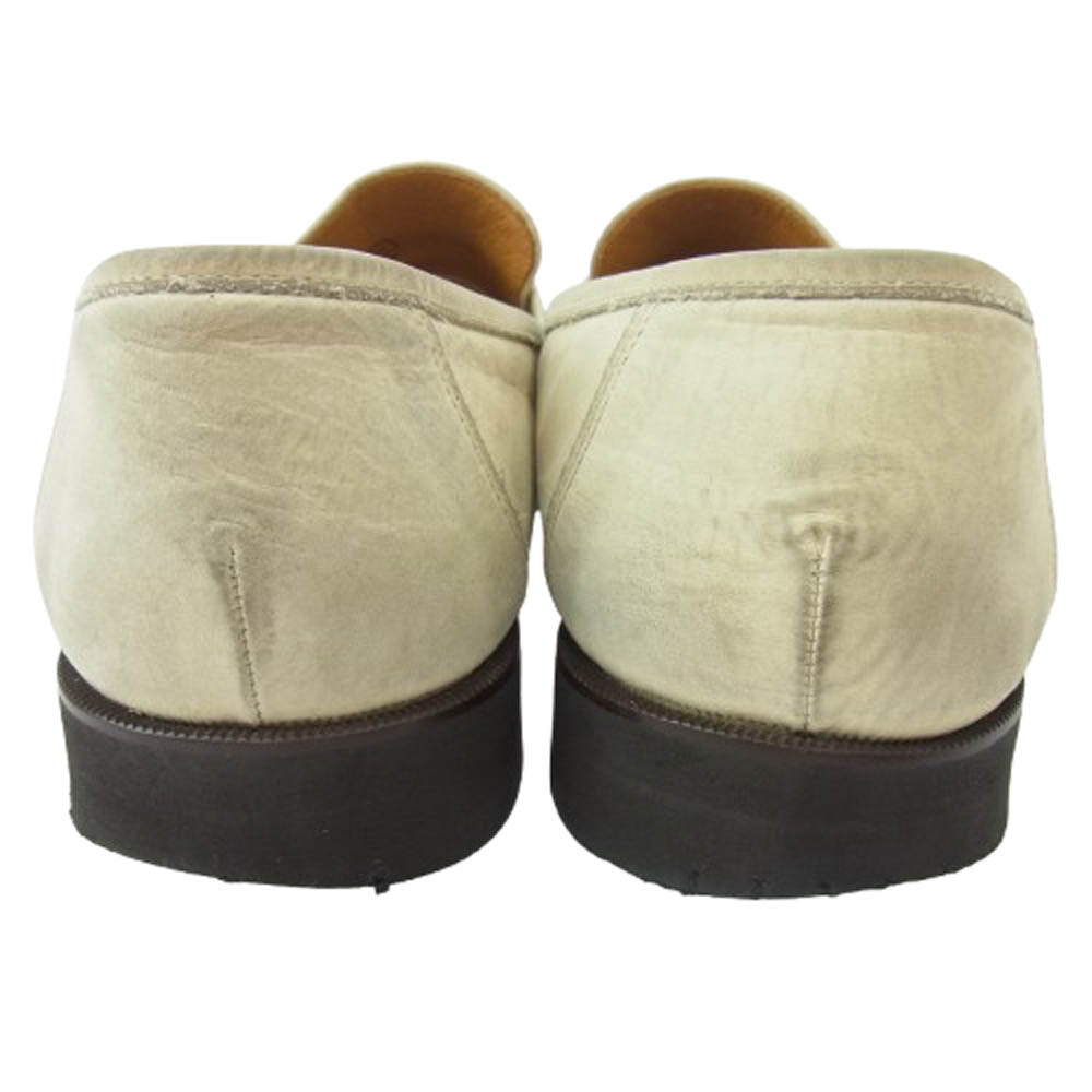 YVES SAINT LAURENT イヴサンローラン タッセル ローファー シューズ ベージュ系 26【中古】