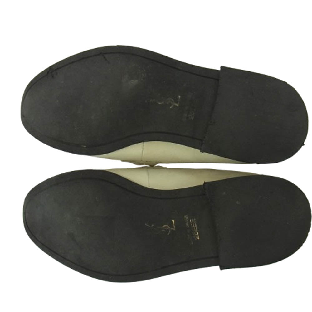 YVES SAINT LAURENT イヴサンローラン タッセル ローファー シューズ ベージュ系 26【中古】