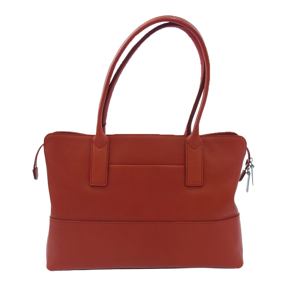 aniary アニアリ 36-02003 Artisan Leather レザー ビジネス ブリーフケース オレンジ レッド系【新古品】【未使用】【中古】