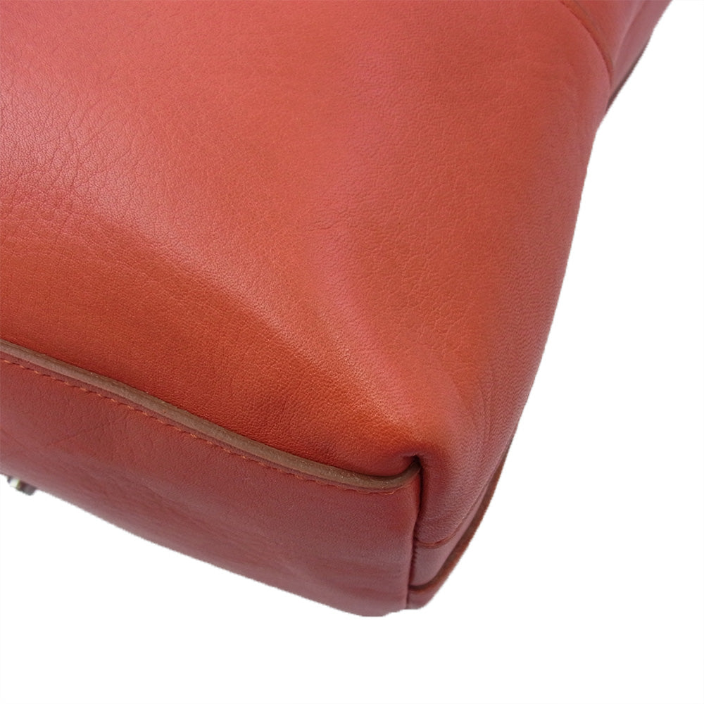 aniary アニアリ 36-02003 Artisan Leather レザー ビジネス ブリーフケース オレンジ レッド系【新古品】【未使用】【中古】