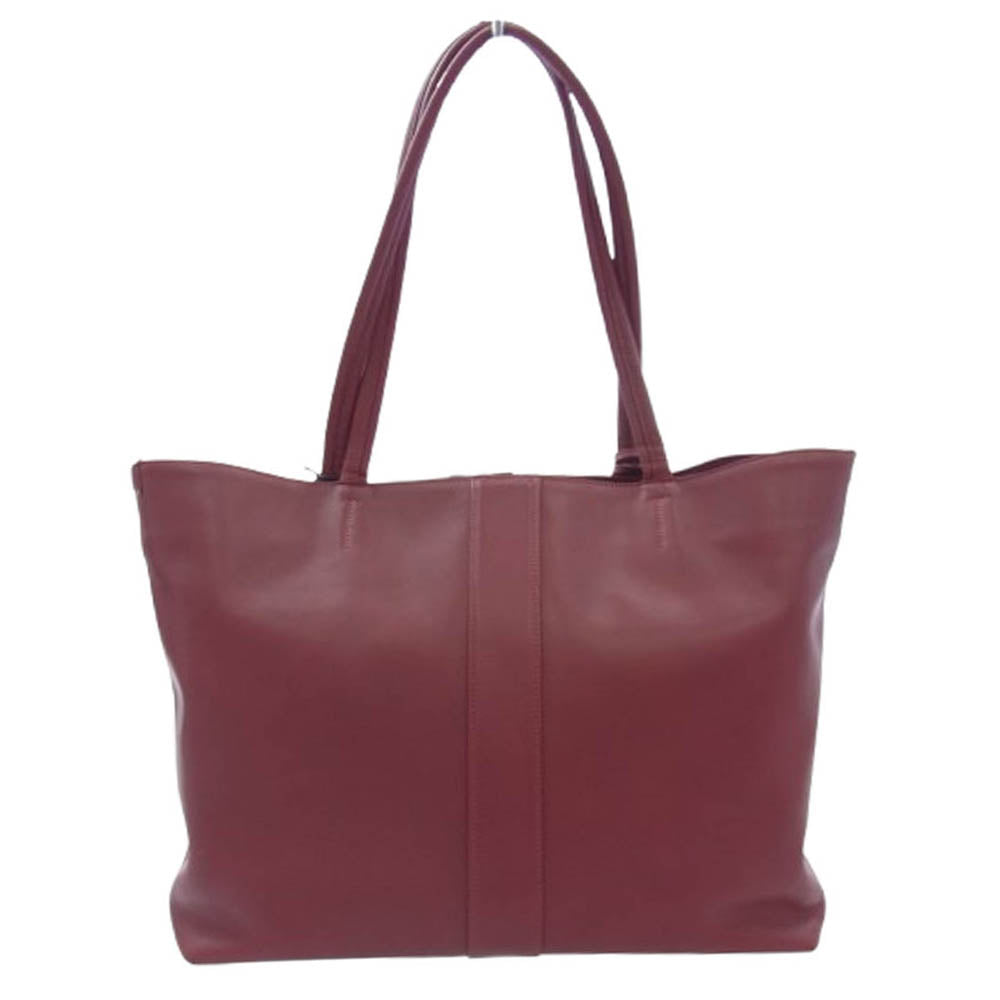 aniary アニアリ 31-02001 Trust leather トラストレザー 横型トート バッグ レッド エンジ系【新古品】【未使用】【中古】