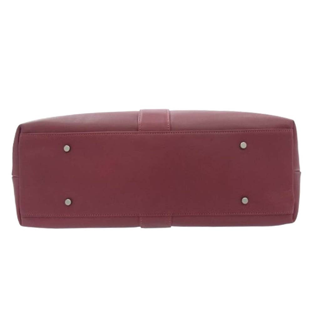aniary アニアリ 31-02001 Trust leather トラストレザー 横型トート バッグ レッド エンジ系【新古品】【未使用】【中古】
