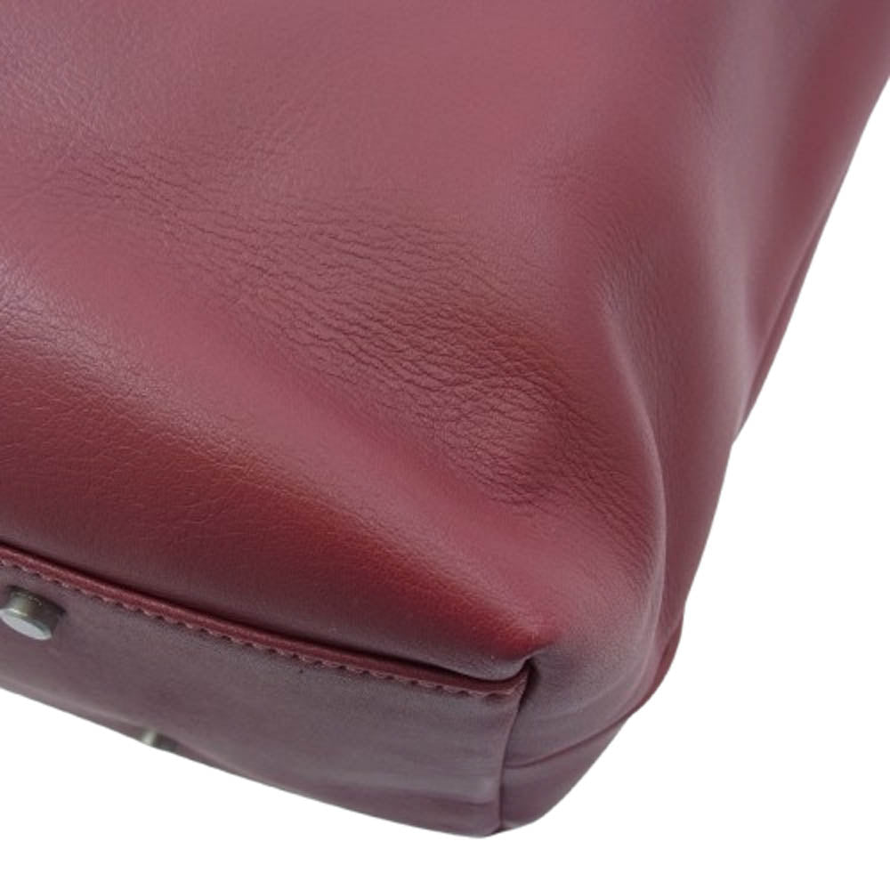 aniary アニアリ 31-02001 Trust leather トラストレザー 横型トート バッグ レッド エンジ系【新古品】【未使用】【中古】