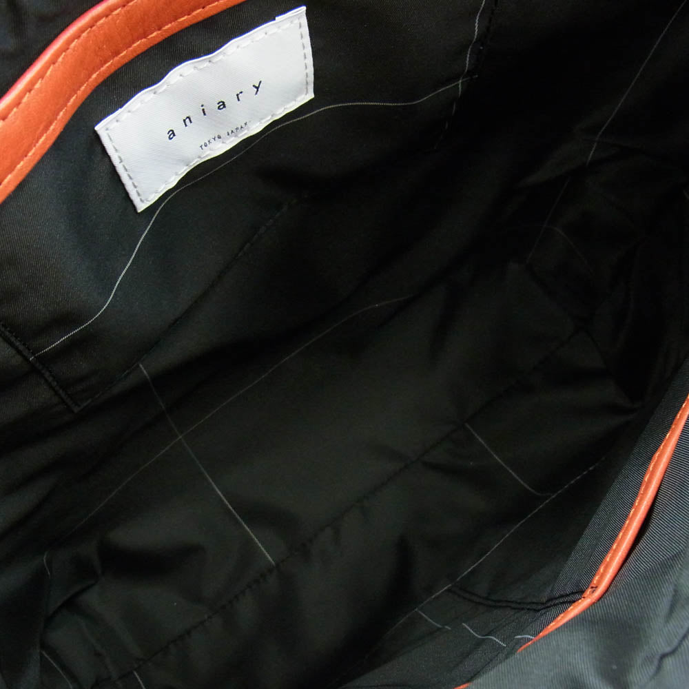 aniary アニアリ 36-02000 Artisan Leather レザー ビジネス トートバッグ オレンジ オレンジ系【新古品】【未使用】【中古】