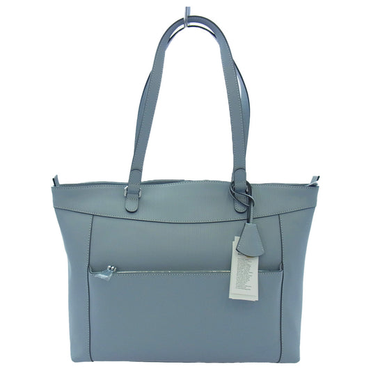 aniary アニアリ 34-02000 G-Film Leather 横トート レザー ビジネスバッグ light gray ライトブルー系【新古品】【未使用】【中古】