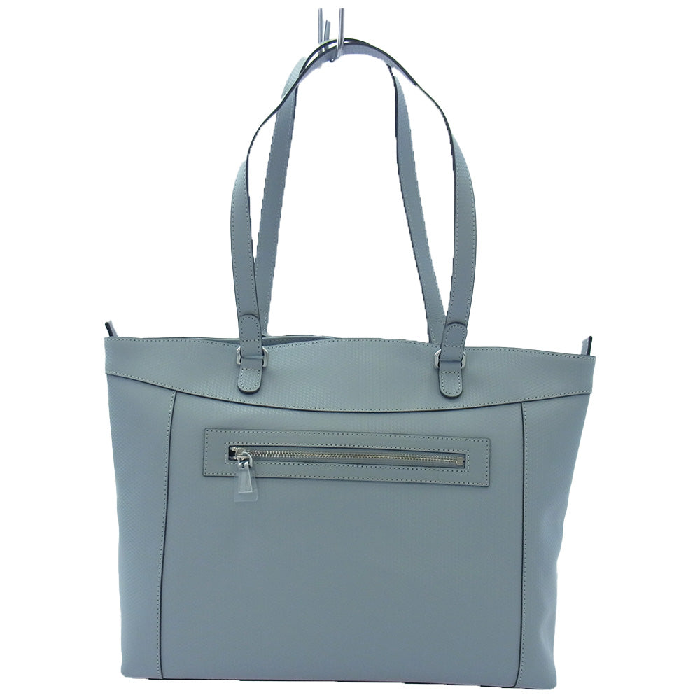 aniary アニアリ 34-02000 G-Film Leather 横トート レザー ビジネスバッグ light gray ライトブルー系【新古品】【未使用】【中古】