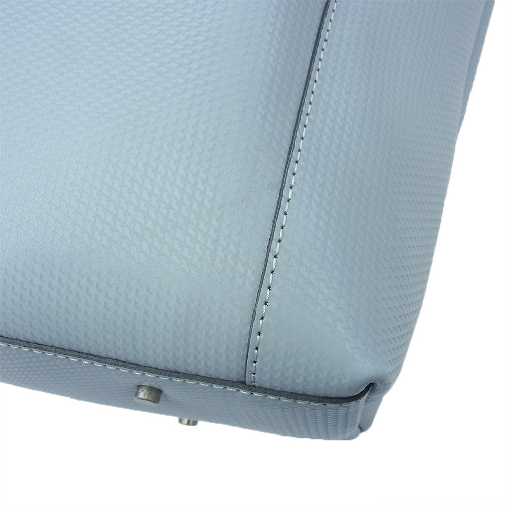 aniary アニアリ 34-02000 G-Film Leather 横トート レザー ビジネスバッグ light gray ライトブルー系【新古品】【未使用】【中古】