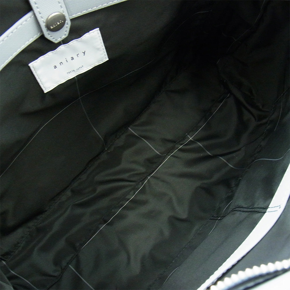 aniary アニアリ 34-02000 G-Film Leather 横トート レザー ビジネスバッグ light gray ライトブルー系【新古品】【未使用】【中古】