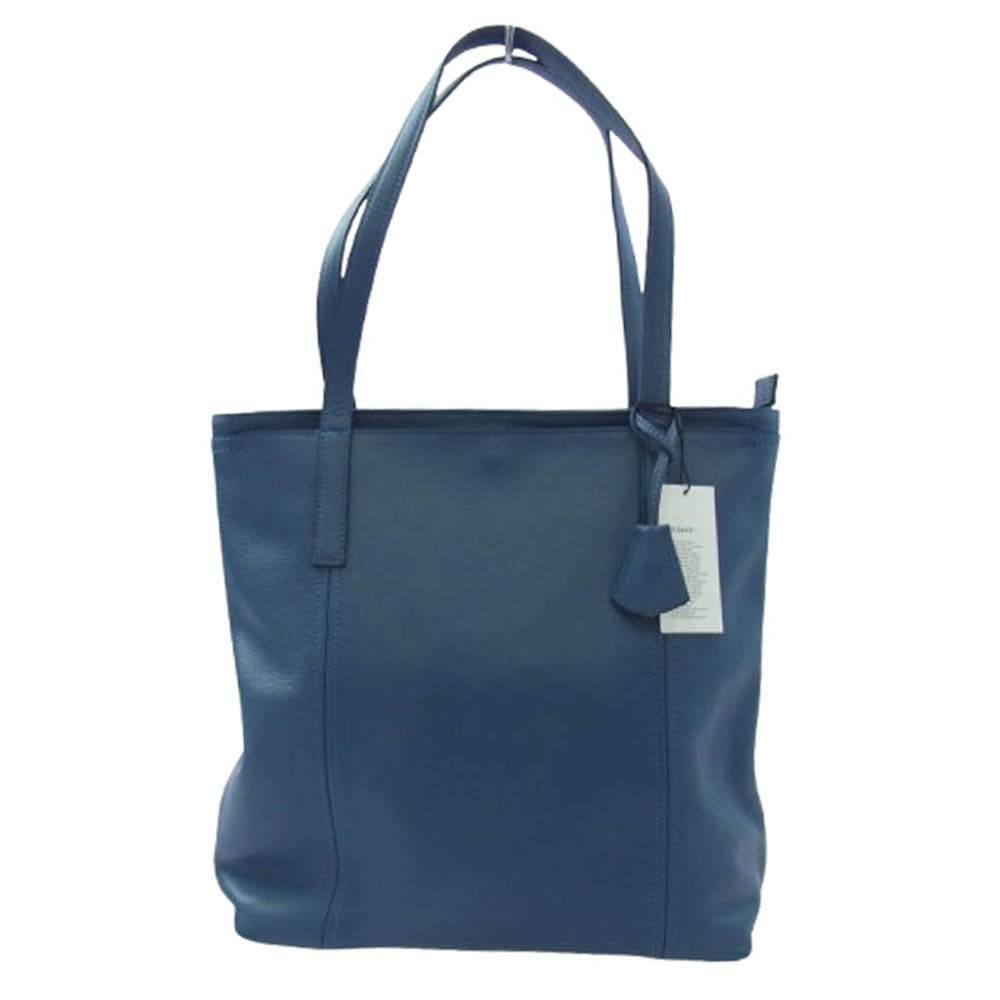 aniary アニアリ 07-02012 Shrink Leather シュリンクレザー ブリーフケース トートバッグ NAVY GRAY インディゴブルー系【新古品】【未使用】【中古】