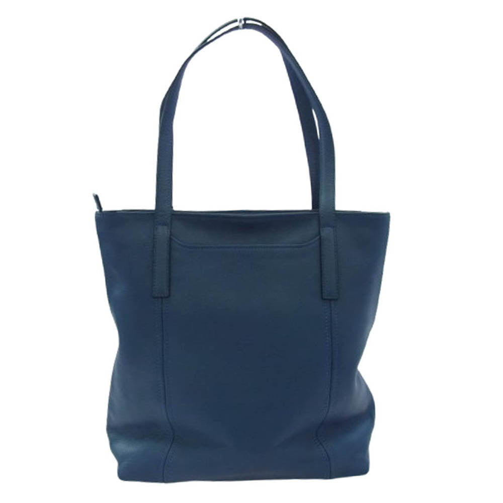 aniary アニアリ 07-02012 Shrink Leather シュリンクレザー ブリーフケース トートバッグ NAVY GRAY インディゴブルー系【新古品】【未使用】【中古】