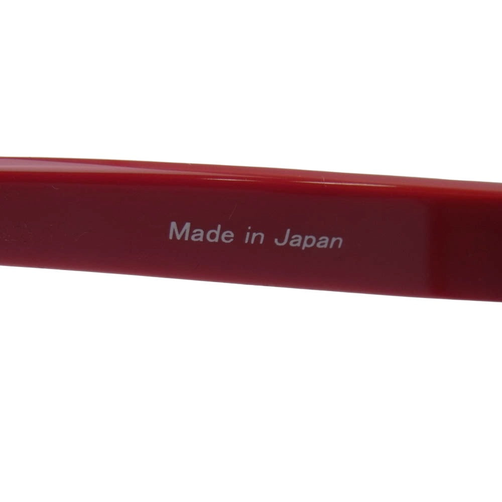 TMT ティーエムティー テンプルロゴ サングラス アイウェア ネイビー系 レッド系【中古】