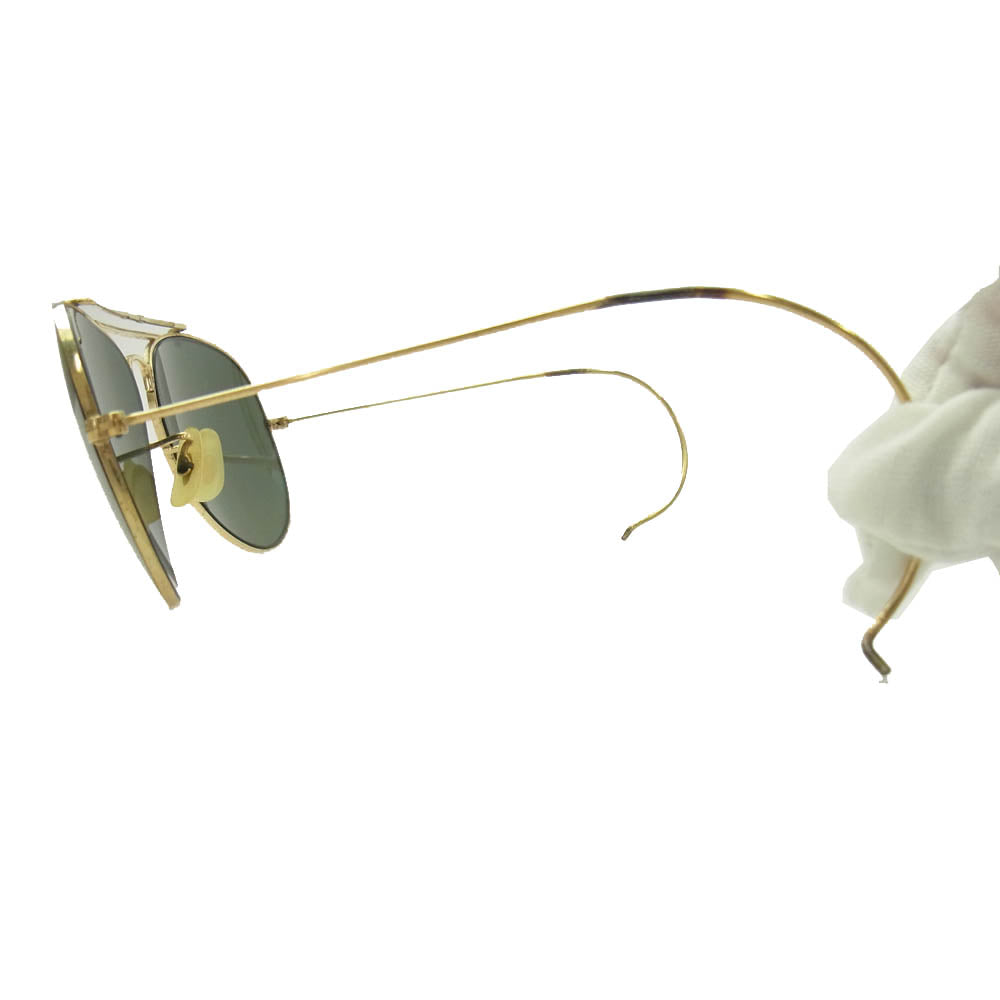 Ray-Ban レイバン B&L社製 ティアドロップ サングラス ゴールド系【中古】