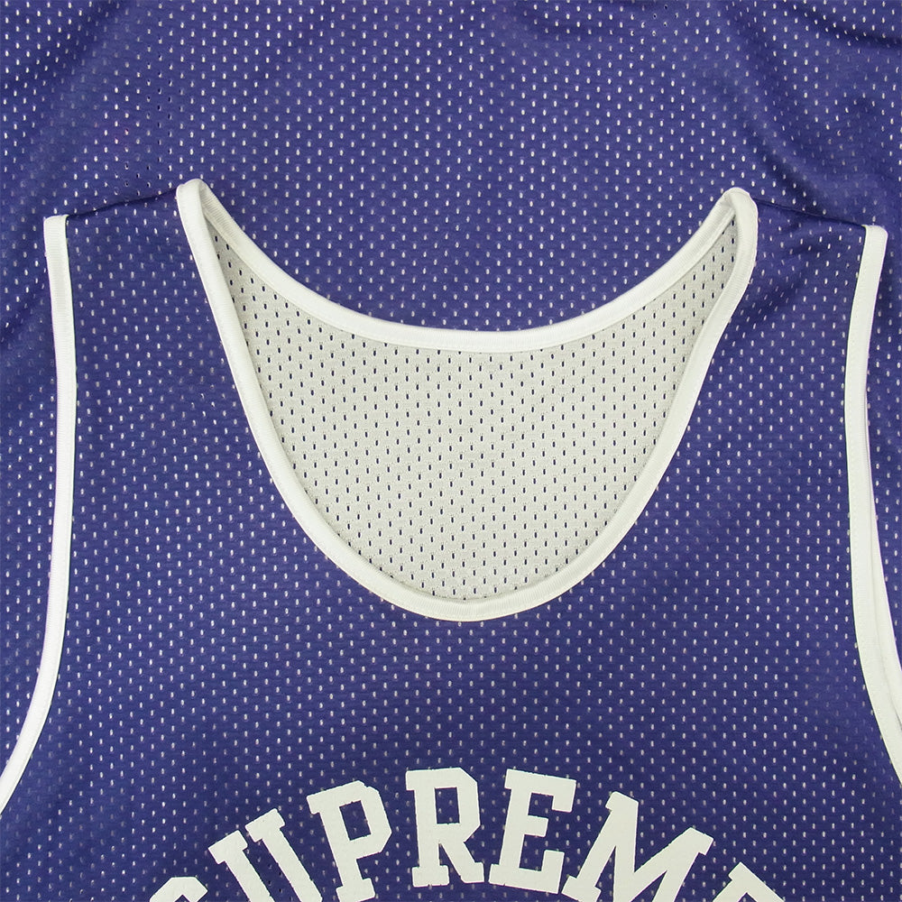 Supreme シュプリーム 00s Blacktop Classic Mesh Basketball Jersey ブラックトップ クラシック メッシュ リバーシブル バスケットボール ジャージ タンクトップ パープル系 M【中古】