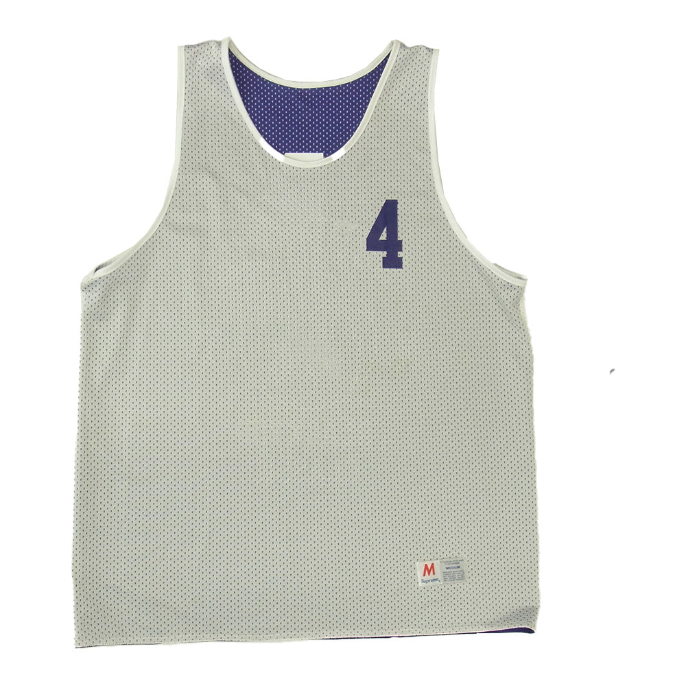Supreme シュプリーム 00s Blacktop Classic Mesh Basketball Jersey ブラックトップ クラシック メッシュ リバーシブル バスケットボール ジャージ タンクトップ パープル系 M【中古】