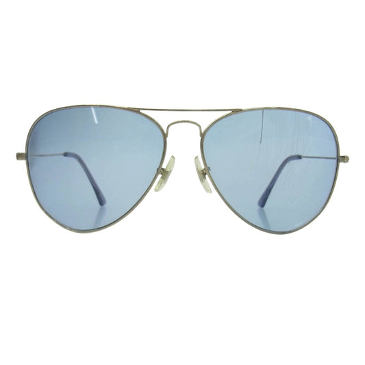 NUMBER(N)INE ナンバーナイン four ティアドロップ サングラス アイウェア シルバー系 ブルー系【中古】