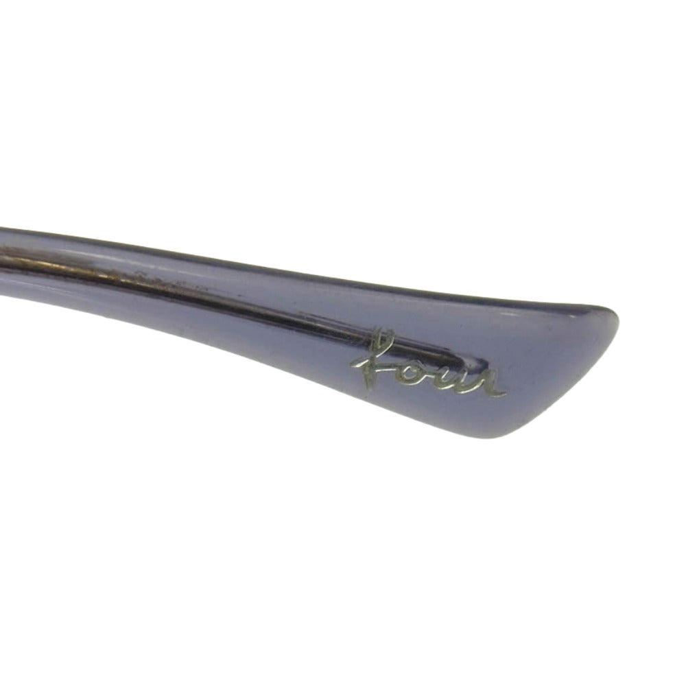 NUMBER(N)INE ナンバーナイン four ティアドロップ サングラス アイウェア シルバー系 ブルー系【中古】