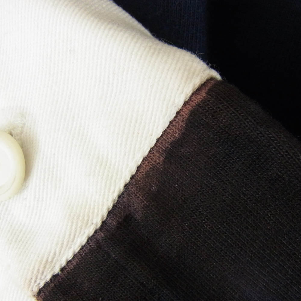 DIOR HOMME ディオールオム 05SS 5eh3054158 エディ期 ボーダー 長袖 ラガー シャツ ダークネイビー系 L【中古】