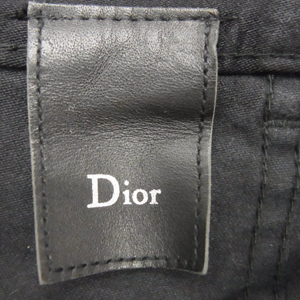 DIOR HOMME ディオールオム 163D019A1769 ストレッチ スキニー パンツ ブラック系 32【中古】
