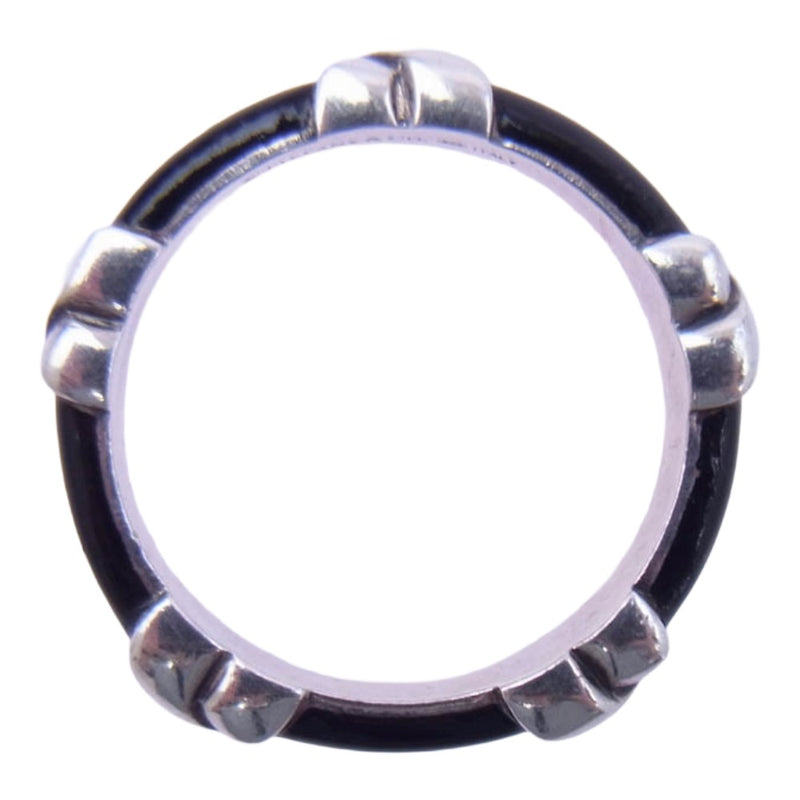 TIFFANY&Co. ティファニー シグネチャー クロス リング ブラック系