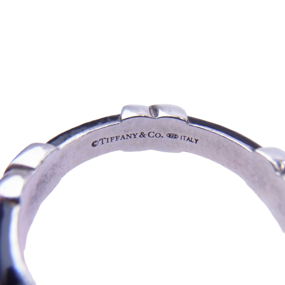 TIFFANY&Co. ティファニー シグネチャー クロス リング ブラック系 シルバー系 21.5号【中古】