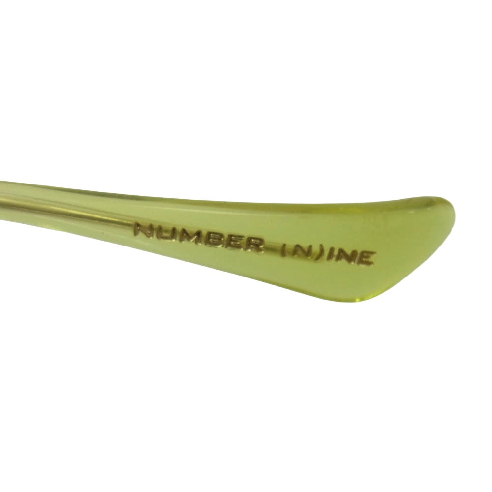 NUMBER(N)INE ナンバーナイン × GOD SELECTION XXX ゴッドセレクション ティアドロップ サングラス アイウェア イエロー系【中古】