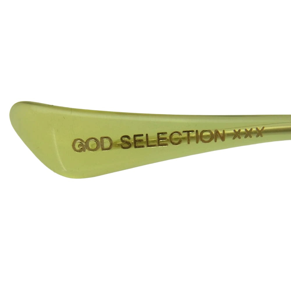 NUMBER(N)INE ナンバーナイン × GOD SELECTION XXX ゴッドセレクション ティアドロップ サングラス アイウェア イエロー系【中古】