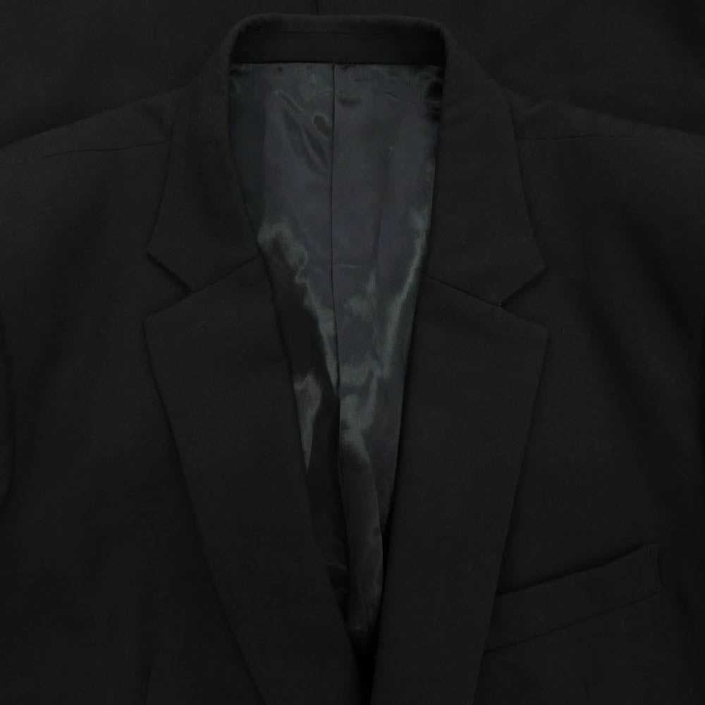 NUMBER(N)INE ナンバーナイン 比翼 ウール ロング ジャケット コート ブラック系 4【中古】