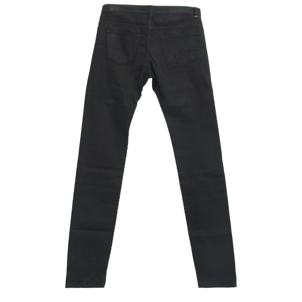 DIOR HOMME ディオールオム 8H3111080909 コーティング ストレッチ スキニー パンツ ブラック系 32【中古】