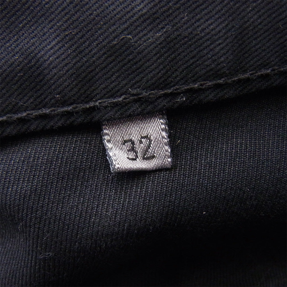 DIOR HOMME ディオールオム 8H3111080909 コーティング ストレッチ スキニー パンツ ブラック系 32【中古】