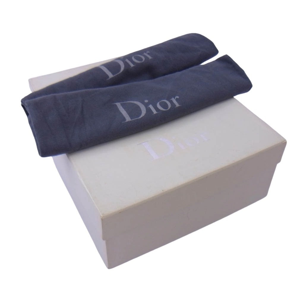 DIOR HOMME ディオールオム 06AW VVOC3833 エディ期 エナメル ボタンアップ レザー ブーツ ブラック系 43【中古】