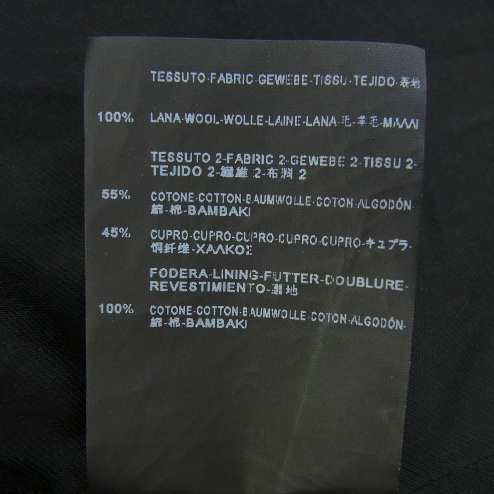 SAINT LAURENT サンローラン 323888 Y964B ウール ロング Pコート ピーコート ブラック系 48【極上美品】【中古】