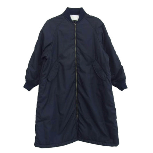 ティッカ 243410023 TBDA-023 UNITED ARROWS ユナイテッドアローズ別注 ロング MA-1 ブルゾン コート ダークネイビー系 Ｆ【美品】【中古】