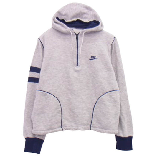 NIKE ナイキ 70s 80s オレンジタグ TM表記 ハーフジップパーカー グレー系 S【中古】