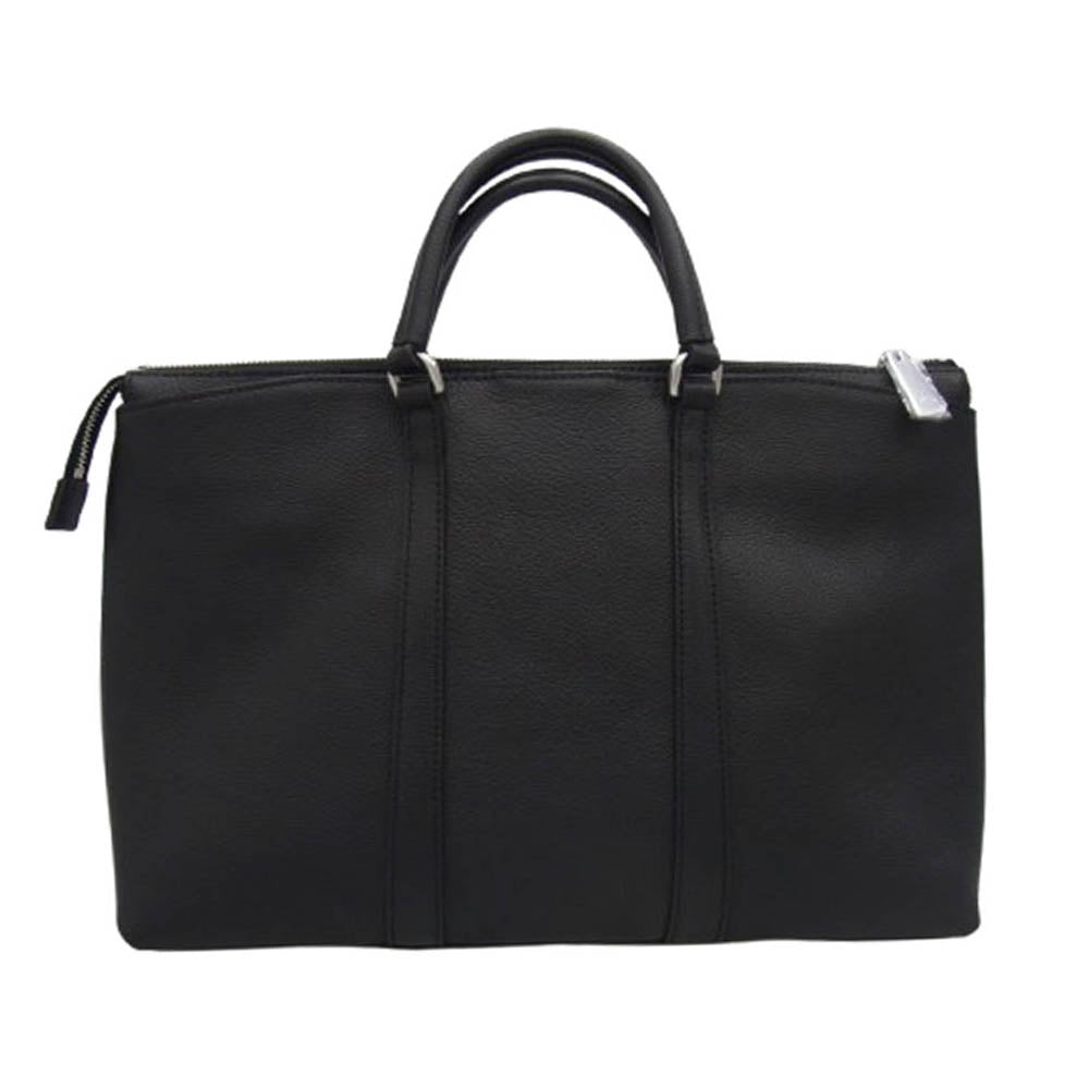 aniary アニアリ 07-01005 Shrink Leather レザー ブリーフケース ビジネスバッグ ブラック系【新古品】【未使用】【中古】