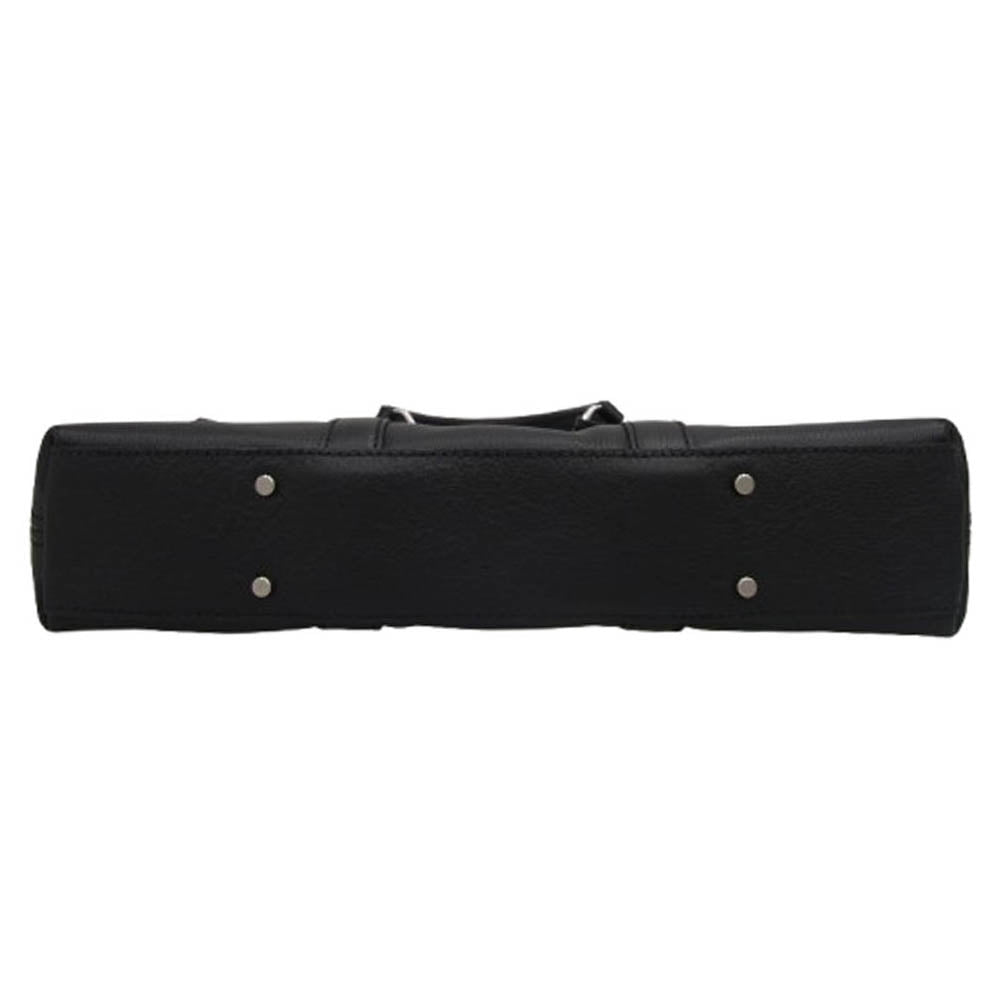 aniary アニアリ 07-01005 Shrink Leather レザー ブリーフケース ビジネスバッグ ブラック系【新古品】【未使用】【中古】