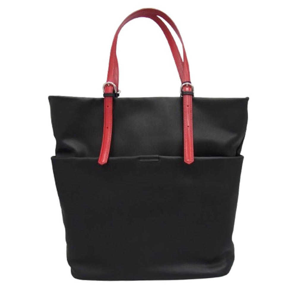 aniary アニアリ 37-02000 Tote Artisan Leather ビジネス トートバッグ ブラック×レッド ブラック系【新古品】【未使用】【中古】