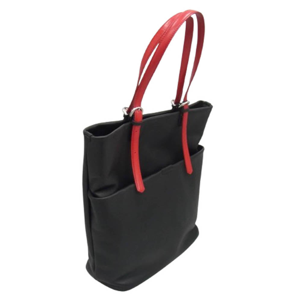 aniary アニアリ 37-02000 Tote Artisan Leather ビジネス トートバッグ ブラック×レッド ブラック系【新古品】【未使用】【中古】