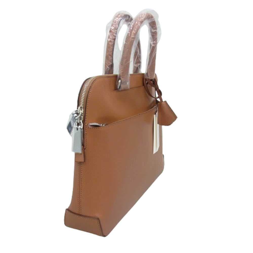 aniary アニアリ 33-01001 S-Film Leather レザー ブリーフケース ビジネスバッグ キャメル ライトブラウン系【新古品】【未使用】【中古】