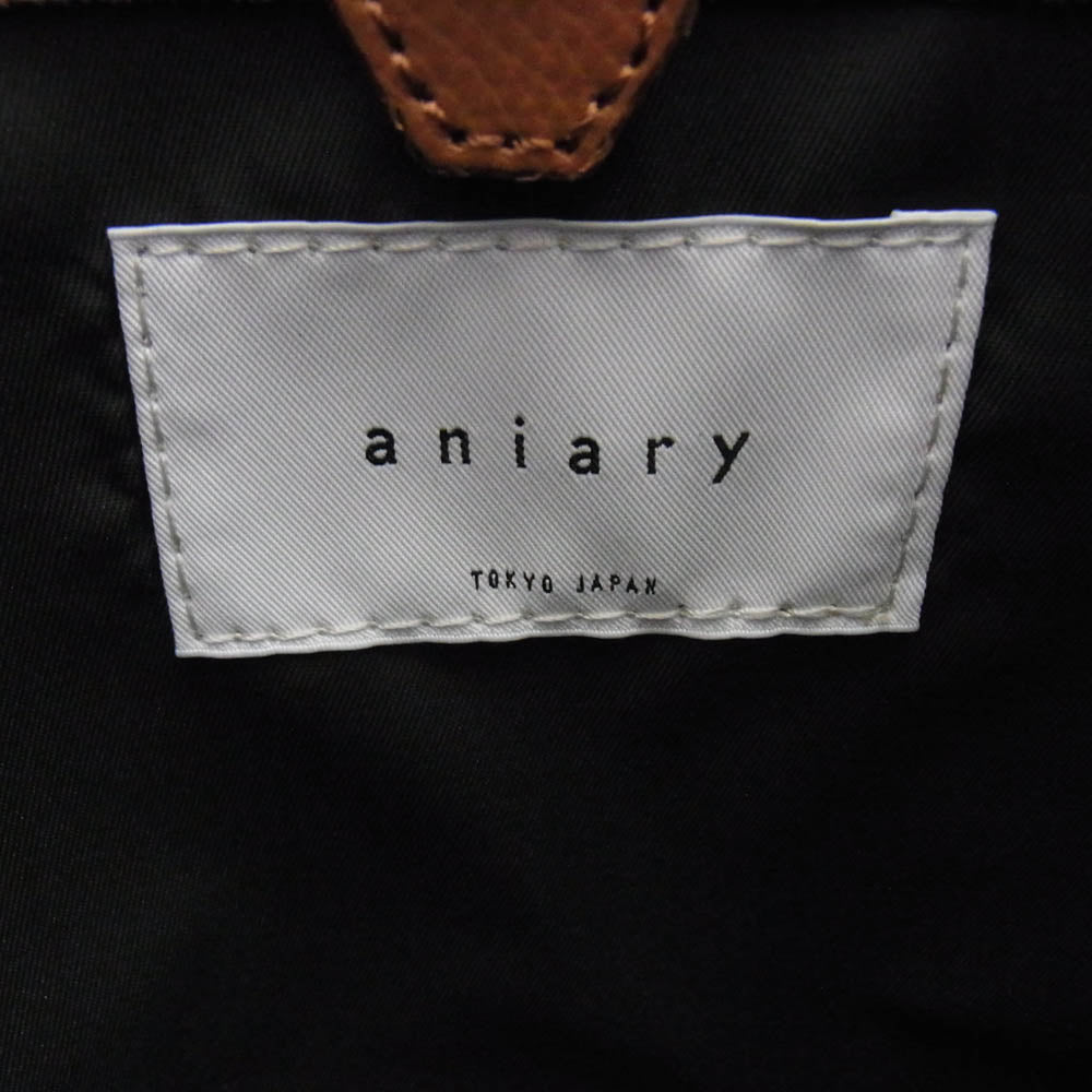 aniary アニアリ 33-01001 S-Film Leather レザー ブリーフケース ビジネスバッグ キャメル ライトブラウン系【新古品】【未使用】【中古】