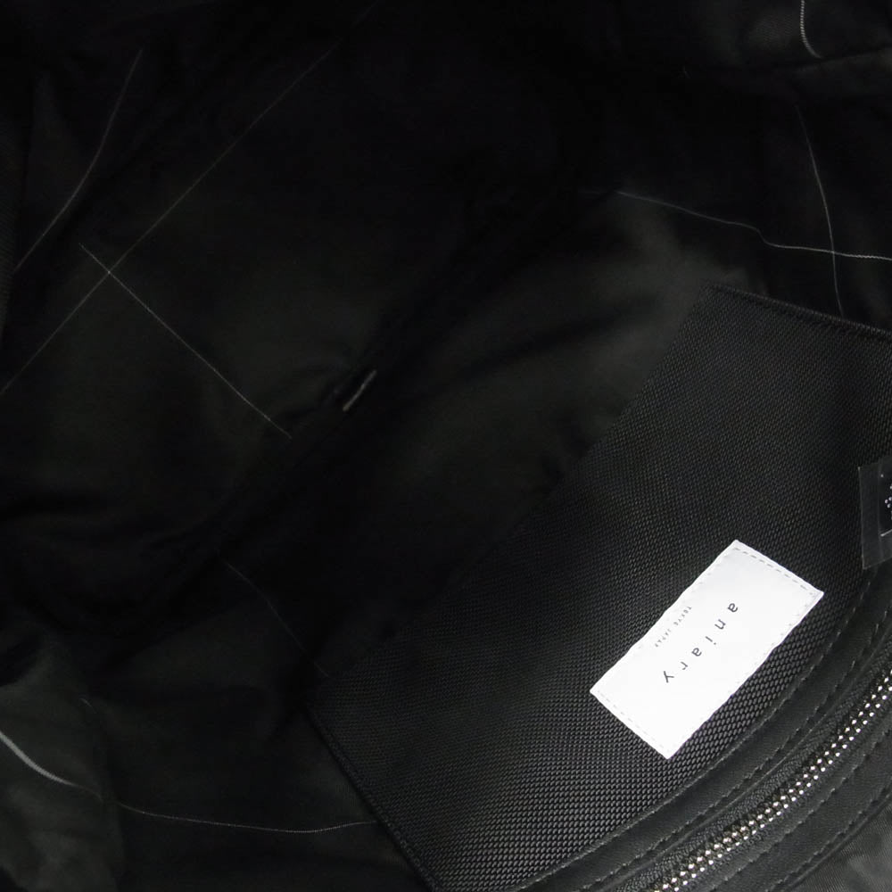aniary アニアリ 37-02000 Tote Artisan Leather ビジネス トートバッグ ブラック×ブルー ブラック系【新古品】【未使用】【中古】