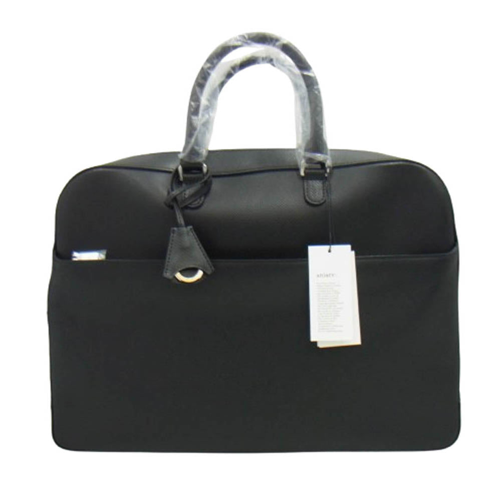 aniary アニアリ 33-01000 Brief S-Film Leather ビジネスバッグ ブリーフケース ブラック系【新古品】【未使用】【中古】